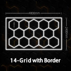 14 Grid Hexagon Light Set with Border